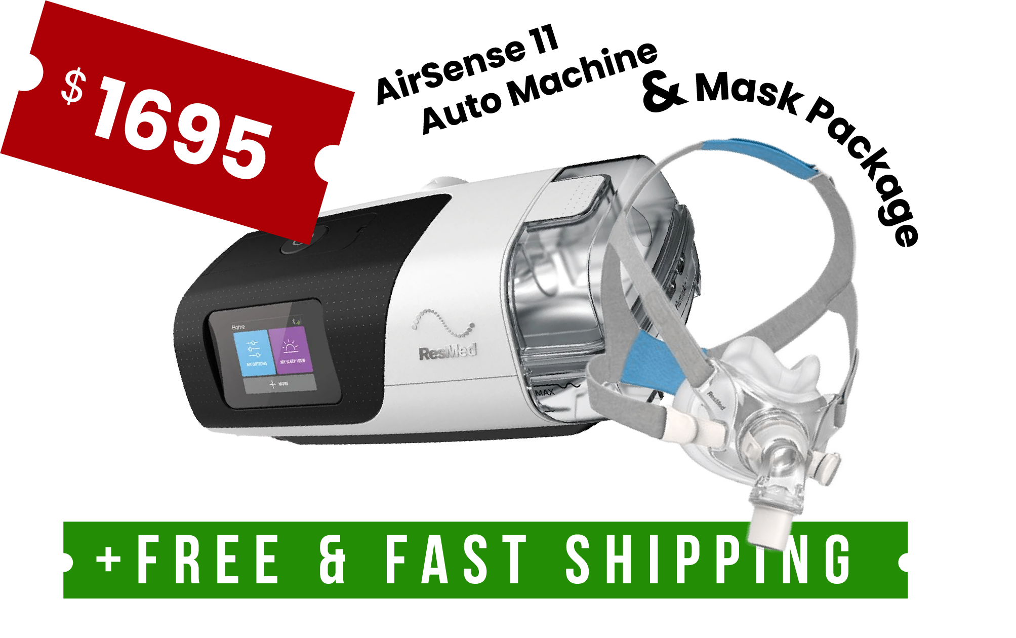 AirSense 11 Auto Machine and Mask package