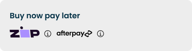 Buy now pay later with Zip or Afterpay